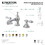 Kingston Brass KC7061BAL 8 in. Widespread Bathroom Faucet, Polished Chrome