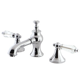 Kingston Brass 8 in. Widespread Bathroom Faucet, Polished Chrome KC7061WLL