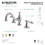Kingston Brass KC7161TAL 8 in. Widespread Bathroom Faucet, Polished Chrome