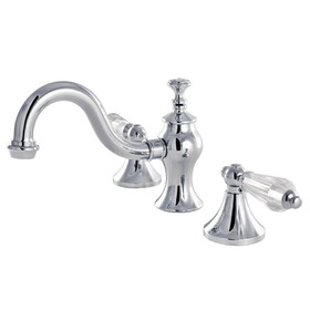 Kingston Brass 8 in. Widespread Bathroom Faucet, Polished Chrome KC7161WLL