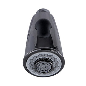 Kingston Brass 2-Function Pull-Down Kitchen Faucet Sprayer Head, Black Stainless Steel KDH8500