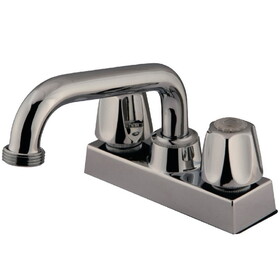 Kingston Brass KF461 Two-Handle 2-Hole Deck Mount Laundry Faucet, Polished Chrome