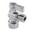 Kingston Brass KF5330 5/8" OD Comp x 3/8" OD Comp Angle Stop Valve, Polished Chrome