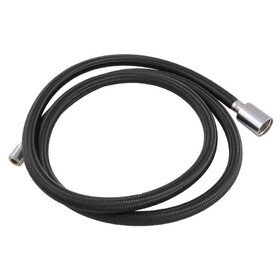 Kingston Brass KH1470 59-Inch Braided Hose for Pull-Out Kitchen Faucet, Black/Polished Chrome