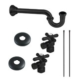 Kingston Brass Trimscape Plumbing Supply Kit Combo, Matte Black