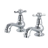 Kingston Brass Basin Tap Faucet with Cross Handle, Polished Chrome KS1101BEX