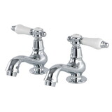 Kingston Brass Basin Tap Faucet with Lever Handle, Polished Chrome