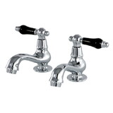 Kingston Brass Basin Tap Faucet with Cross Handle, CP