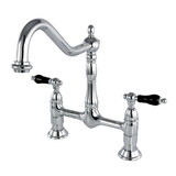 Kingston Brass Duchess Bridge Kitchen Faucet, Polished Chrome KS1171PKL