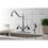 Kingston Brass KS1231PKLBS 8" Centerset Deck Mount Kitchen Faucet with Brass Sprayer, CP