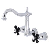 Kingston Brass Duchess Two-Handle Wall Mount Bathroom Faucet, KS1251PKX