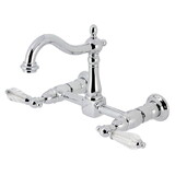 Kingston Brass Willshire Two-Handle 2-Hole Wall Mount Kitchen Faucet