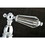 Kingston Brass KS1271WLLBS Wilshire Bridge Kitchen Faucet with Brass Sprayer, Polished Chrome
