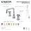 Kingston Brass KS1411CG Fuller Two-Handle 3-Hole Deck Mount Widespread Bathroom Faucet with Push Pop-Up, Polished Chrome