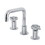 Kingston Brass KS1411RKX Webb Two-Handle 3-Hole Deck Mount Widespread Bathroom Faucet with Push Pop-Up, Polished Chrome