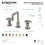Kingston Brass KS142RXNB Belknap Widespread Bathroom Faucet with Push Pop-Up, Naples Bronze