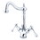 Kingston Brass KS1431BL Heritage Two-Handle Bathroom Faucet with Brass Pop-Up and Cover Plate, Polished Chrome