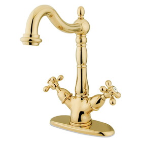 Kingston Brass KS1492AX Vessel Sink Faucet, Polished Brass