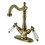 Kingston Brass KS1493WLL Wilshire Vessel Sink Faucet, Antique Brass