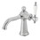 Kingston Brass KS154KLCP Nautical Single-Handle Bathroom Faucet with Push Pop-Up, Polished Chrome