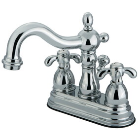 Kingston Brass 4 in. Centerset Bathroom Faucet, Polished Chrome KS1601TX