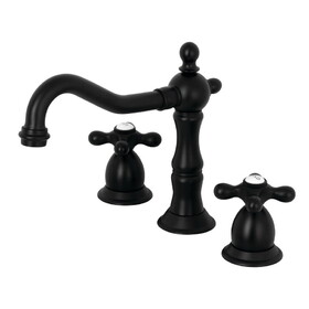 Kingston Brass 8 in. Widespread Bathroom Faucet, Matte Black KS1970AX