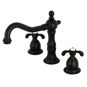 Kingston Brass 8 in. Widespread Bathroom Faucet, Matte Black KS1970TX