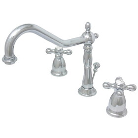 Kingston Brass 8 in. Widespread Bathroom Faucet, Polished Chrome KS1991AX
