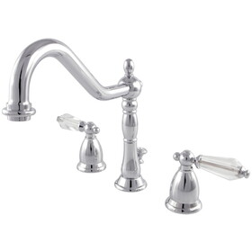 Kingston Brass 8 in. Widespread Bathroom Faucet, Polished Chrome KS1991WLL