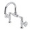 Kingston Brass KS2171RKX Webb Bridge Bathroom Faucet with Push Pop-Up, Polished Chrome