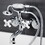 Kingston Brass KS226PXC Kingston Wall Mount Clawfoot Tub Faucet with Hand Shower, Polished Chrome