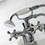 Kingston Brass KS227C Kingston Deck Mount Clawfoot Tub Faucet with Hand Shower, Polished Chrome