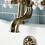 Kingston Brass KS228PXAB Kingston Deck Mount Clawfoot Tub Faucet with Hand Shower, Antique Brass