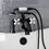 Kingston Brass KS228PXMB Kingston Deck Mount Clawfoot Tub Faucet with Hand Shower, Matte Black