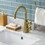 Kingston Brass KS2297DX Constantine Two-Handle Single-Hole Bathroom Faucet with Push Pop-Up, Brushed Brass