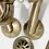 Kingston Brass KS229PXAB Kingston Tub Wall Mount Clawfoot Tub Faucet with Hand Shower, Antique Brass