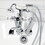 Kingston Brass KS229PXC Kingston Tub Wall Mount Clawfoot Tub Faucet with Hand Shower, Polished Chrome
