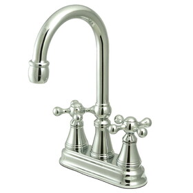 Kingston Brass Governor Bar Faucet Without Pop-Up, Polished Chrome KS2491KX