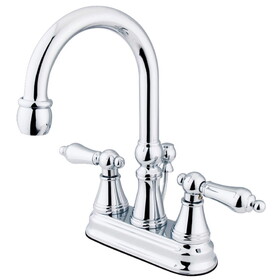 Kingston Brass 4 in. Centerset Bathroom Faucet, Polished Chrome KS2611AL