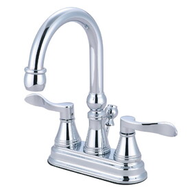Kingston Brass 4 in. Centerset Bathroom Faucet, Polished Chrome KS2611DFL