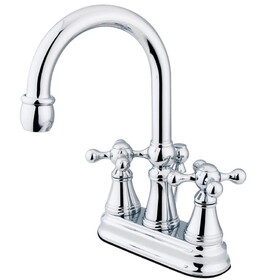 Kingston Brass 4 in. Centerset Bathroom Faucet, Polished Chrome KS2611KX