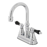 Kingston Brass Duchess 4 in. Centerset Bathroom Faucet with Brass Pop-Up, Polished Chrome