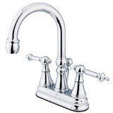 Kingston Brass Templeton 4 in. Centerset Bathroom Faucet, Polished Chrome KS2611TL