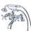 Kingston Brass KS267C Kingston Clawfoot Tub Faucet with Hand Shower, Polished Chrome