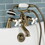Kingston Brass KS267PXAB Kingston Deck Mount Clawfoot Tub Faucet with Hand Shower, Antique Brass