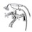 Kingston Brass KS267PXC Kingston Deck Mount Clawfoot Tub Faucet with Hand Shower, Polished Chrome