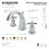 Kingston Brass KS2961DX 8 in. Widespread Bathroom Faucet, Polished Chrome