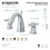 Kingston Brass KS2961ZX 8 in. Widespread Bathroom Faucet, Polished Chrome