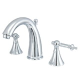 Kingston Brass Templeton Widespread Bathroom Faucet with Brass Pop-Up, Polished Chrome KS2971TL