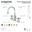 Kingston Brass KS2981AX Governor Widespread Bathroom Faucet with Brass Pop-Up, Polished Chrome